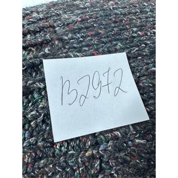 RALPH LAUREN Knit Mens Cardigan Shawl 1930s Marled Shawl Grey Wool Silk XL - Picture 13 of 13